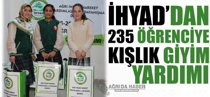 İHYAD'dan 235 Öğrenciye Kışlık Giyim Yardımı