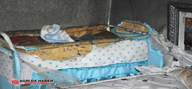 Ağrı Doğubayazıt'ta Çıkan Yangında 1 Yaşındaki Resul Bebek Canverdi