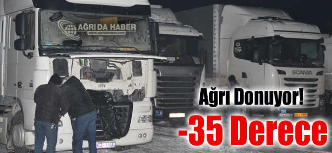 Doğunun En Soğuk İli Eksi 35 Derece İle Ağrı Oldu