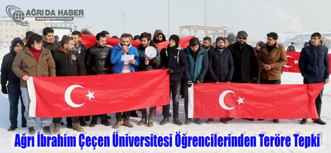 Ağrı İbrahim Çeçen Üniversitesi Öğrencilerinden Kayseri'deki Terör Saldırısına Tepki