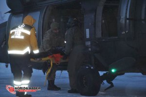 Muş'ta Askeri Helikopterle Hasta Kurtarma Operasyonu