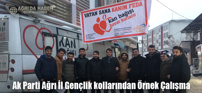 Ak Parti Ağrı Gençlik Kollarından Vatan Sana Kanım Feda Kan Bağış Kampanyası