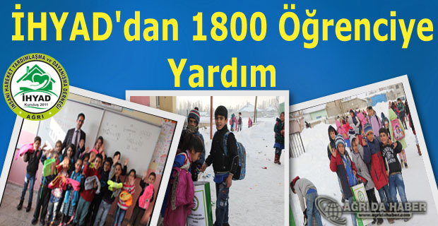 İHYAD'dan 1800 Öğrenciye Kışlık Giysi Yardımı