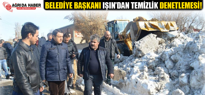 Belediye Başkanı Musa IŞIN Kar Temizleme Çalışmalarını Denetledi!