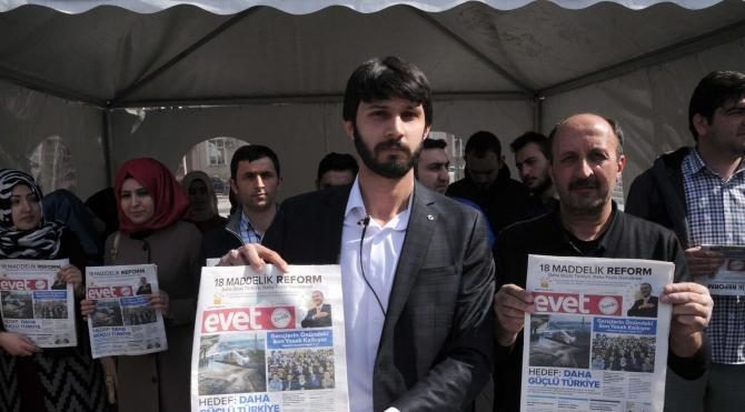 Ak Partili Gençlerden Kılıçdaroğlu'na 'Evet' Gazetesi