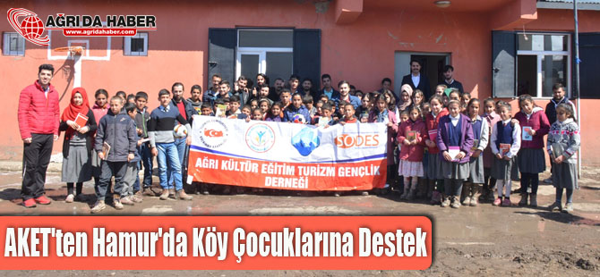 AKET'ten Hamur'da köy çocuklarına destek