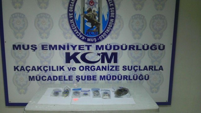 Muş'ta yapılan Uyuşturucu Operasyonları sonucunda 10 kişi göz altına alındı