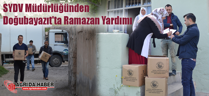 Sosyal Yardımlaşma ve Dayanışma Vakfından Doğubayazıt'ta Ramazan Yardımı