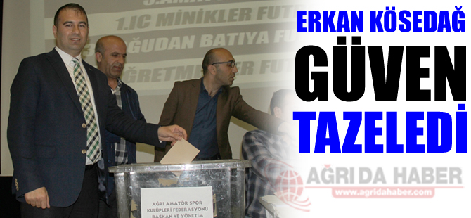 Erkan Kösedağ Yeniden ASKF Başkanı Seçildi!