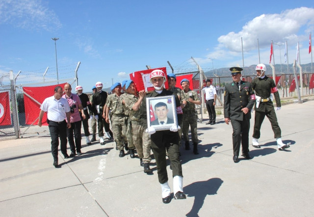 Genç İlçesinde Şehit Asker İçin Tören düzenlendi