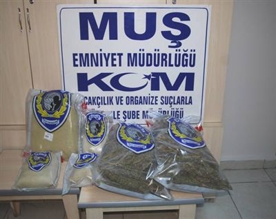 Muş'ta Uyuşturucu Operasyonları !