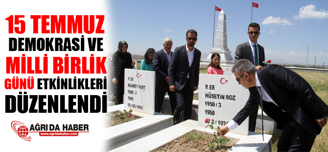 15 Temmuz Demokrasi ve Milli Birlik Günü Etkinlikleri Kapsamında Şehit Mezarları Ziyaret Edildi