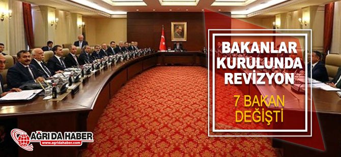 Bakanlar Kurulu Revizyonu: 7 Bakan Değişti