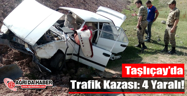 Ağrı'da Trafik Kazası: 4 Yaralı