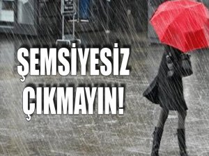 Şemsiyesiz Çıkmayın Sağanak Geliyor