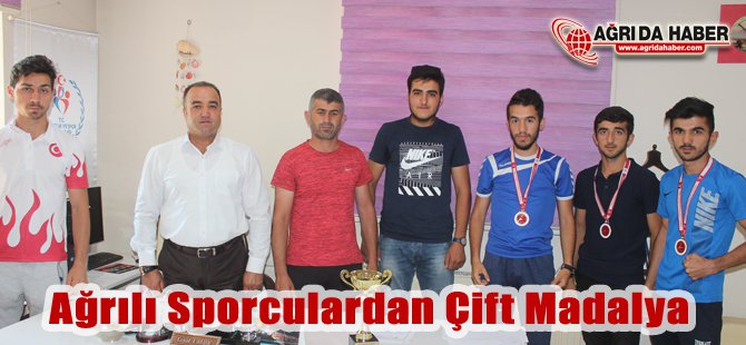 Ağrılı Sporculardan Çift Madalya