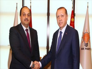 Cumhurbaşkanı Erdoğan Katar Savunma Bakanı Attiyah'ı Ağırladı