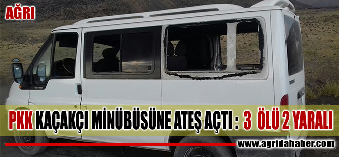 Ağrı Doğubayazıt'ta Teröristler Minibüse Ateş Açtı: 3 Ölü, 2 Yaralı