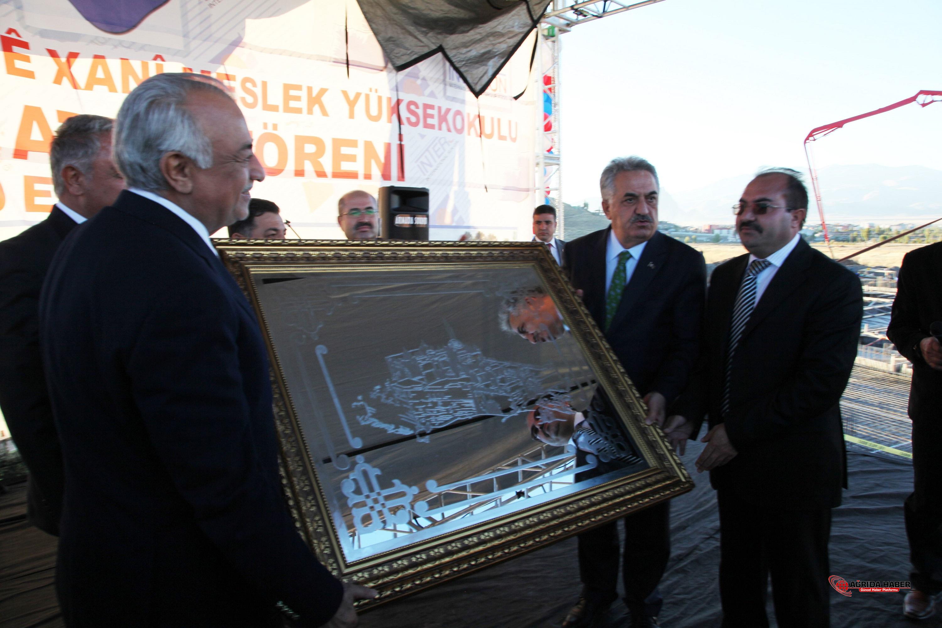 DOĞUBAYAZIT AHMED-İ HANÎ MESLEK YÜKSEKOKULU'NUN TEMELİ DÜZENLENEN TÖRENLE ATILDI