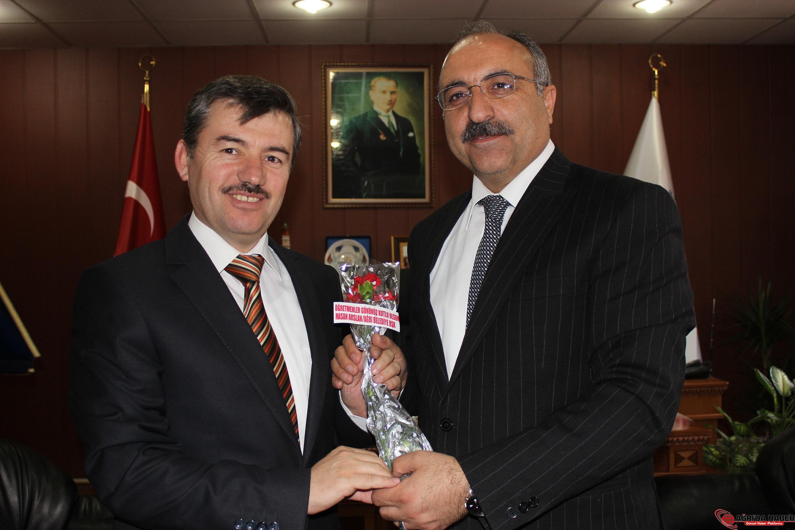 BAŞKAN ARSLAN'DAN MÜDÜR BAŞAK'A ZİYARET BAŞKAN ARSLAN'DAN MÜDÜR BAŞAK'A ZİYARET