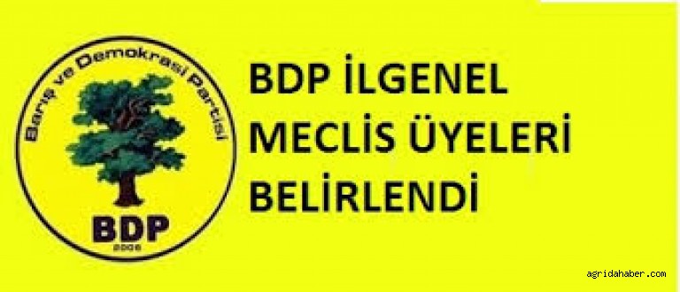 BDP İlGenel Meclis Üye Listesi Belirlendi