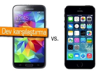 Galaxy S5 mi İphone 5s Mi?
