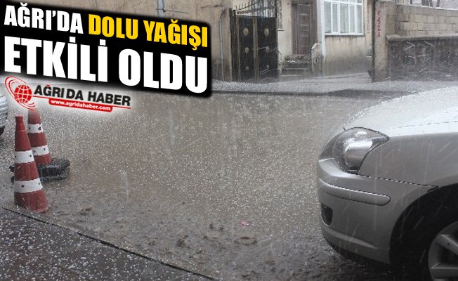 Ağrı'da Dolu Yağışı Etkili Oldu!