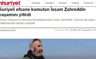 Esed'in Kanlı Katiline Cumhuriyet Gazetesinden Övgü