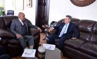 Ağrı Valisi Süleyman Elban'dan Ali Korkut'a iadeyi ziyaret