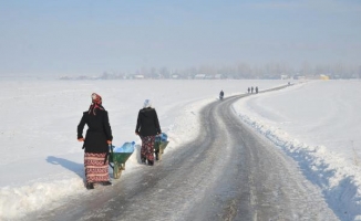 Hakkari'de Köylülerin Zorlu Su Çileleri