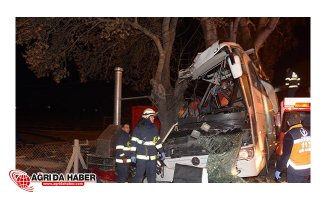 Eskişehir'de Otobüs Ağaca Çarptı : 11 Ölü 44 Yaralı