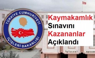 2018 Kaymakamlık Sınavı Nihai Başarı Listesi Açıklandı