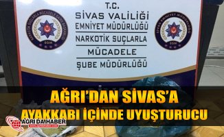 Ağrı'dan Sivas'a giden uyuşturucu yol kontrolüne takıldı