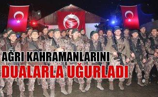 Ağrı’da PÖH’leri Afrin’e binler uğurlandı