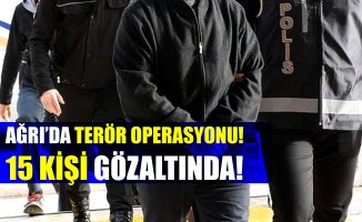 Ağrı'da Pkk/Kck Operasyonu: 15 Kişi Gözaltında!