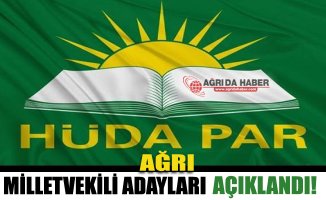 2018 HÜDA PAR Ağrı Milletvekili adayları Açıklandı