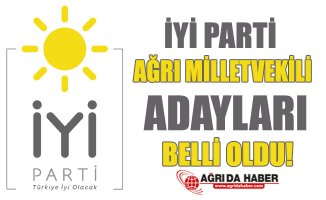 2018 İYİ Parti Ağrı Milletvekili Adayları Belli Oldu