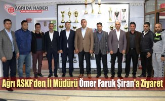 Ağrı ASKF'den İl Müdürü Ömer Faruk Şiran'a Ziyaret