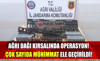 Ağrı Dağı Kırsalında Operasyon! Yüzlerce Mühimmat Ele Geçirildi!