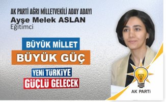 Ağrı'lı Eğitimci Ayşe Melek Aslan 27.dönem AK Parti Aday Adaylığına Başvurdu