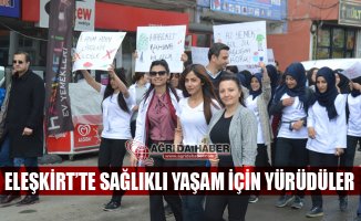 Eleşkirt'te Sağlıklı Yaşam İçin Yürüyüş Yapıldı