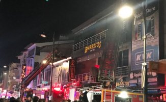 Ağrı Cumhuriyet Caddesinde Korkutan yangın