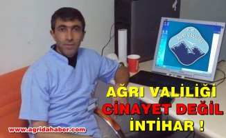 Ağrı Valiliğinden Ölü Bulunan Hastane personeli Feyzi Ertik için Açıklama