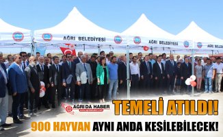 Ağrı'da 900 Hayvanlık Mezbahanenin Temeli Atıldı