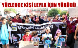 Yüzler Ağrı'da Leyla ve Eylül İçin Yürüdü