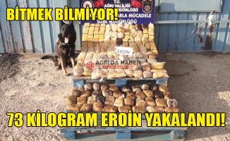 Ağrı'da Durdurulan TIR'da 73.47 Kg Eroin Yakalandı!