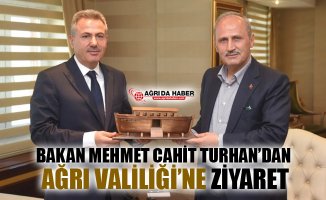 Ulaştırma ve Altyapı Bakanı Turhan Ağrı Valiliğini Ziyaret Etti