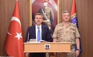 Vali Süleyman Elban'dan İl Jandarma Komutanı'na Ziyaret
