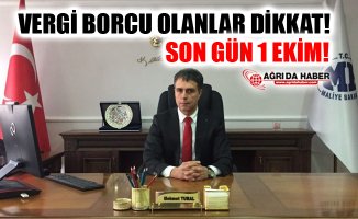 Vergi Borcu Olanlar Dikkat! Son Gün 1 Ekim!