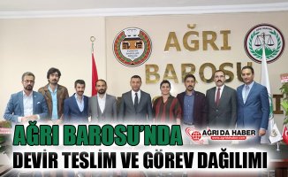 Ağrı Barosu'nda Yeni Dönem! Devir Teslim ve Görev Dağılımı Yapıldı